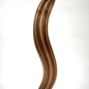 Tape-in Extensions Gesträhnt Hellbraun-Aschblond (5P-18A)
